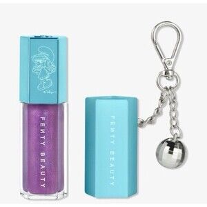 Fenty Beauty SMURFETTE EFFECT gloss bomb + keychain Limited Edition NIB Sealed